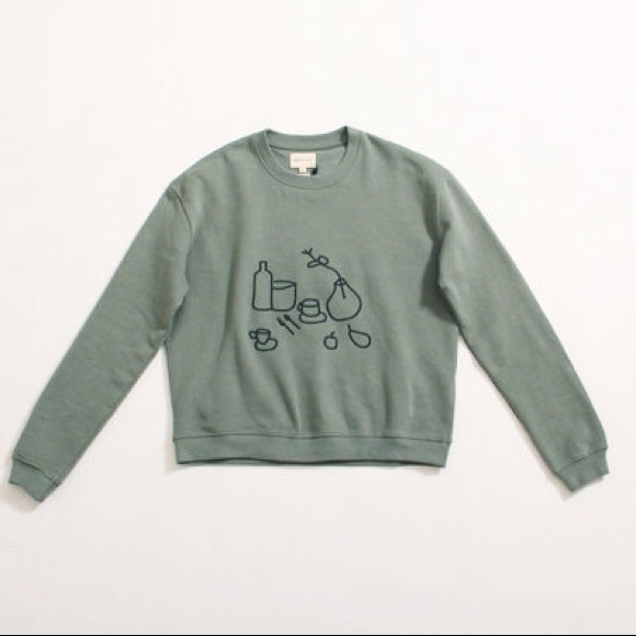 Paloma Wool Sweaters - Paloma Wool Green Hotel Sweatshirt